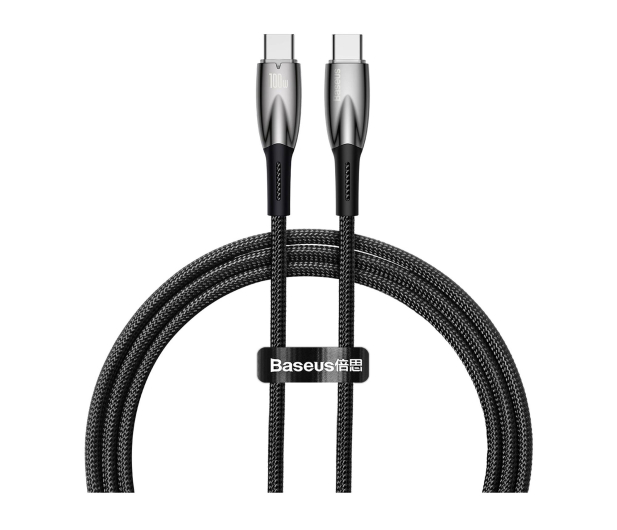 Baseus Kabel CADH000701 USB-C - USB-C PD 100W 5A 480Mb/s 1m czarny - 1502044 - zdjęcie